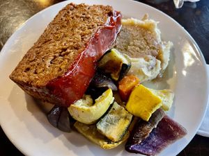 Meatloaf is so good   at Ethos Vegan Kitchen in Winter Park