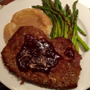Macadamia Nut Encrusted Eggplant  at Ethos Vegan Kitchen in Winter Park