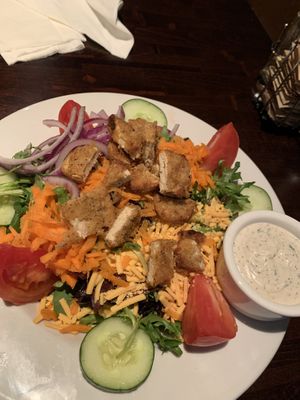 Salad with ficken   at Ethos Vegan Kitchen in Winter Park