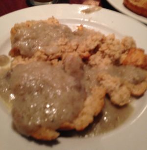 Biscuits & Gravy:
Freshly baked made-from-scratch biscuits smothered in sausage gravy. $5.95  at Ethos Vegan Kitchen in Winter Park