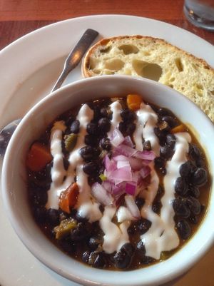 Black Bean Soup at Ethos Vegan Kitchen in Winter Park
