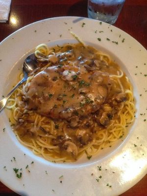 Chickun Marsala
Sautéed chickun and button mushrooms covered in a Marsala wine sauce on a bed of spaghetti. $12.50  at Ethos Vegan Kitchen in Winter Park