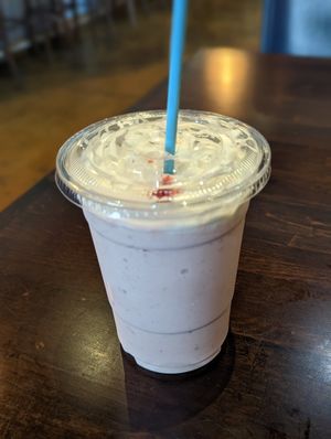Strawberry Milkshake at Ethos Vegan Kitchen in Winter Park