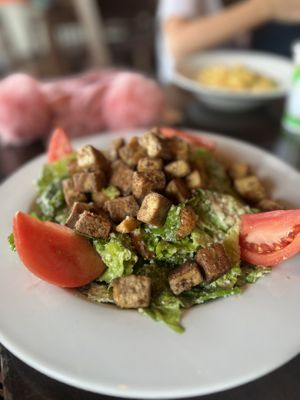 Tofu Cesar salad  at Ethos Vegan Kitchen in Winter Park