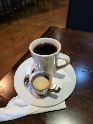 Coffee at Ethos Vegan Kitchen in Winter Park