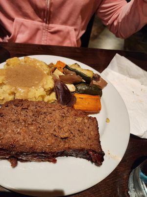 Meatloaf dinner at Ethos Vegan Kitchen in Winter Park