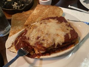 The lasagna is a HUGE portion! Delish!!  at Ethos Vegan Kitchen in Winter Park