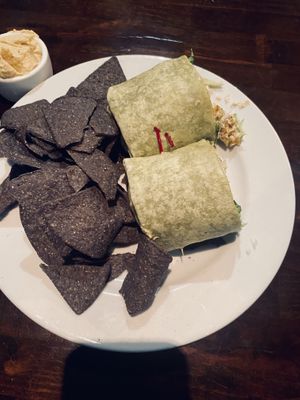 Coconut chikn wrap  at Ethos Vegan Kitchen in Winter Park