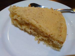 Vegan almond cake at Ethos Vegan Kitchen in Winter Park