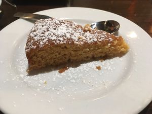 Cake slice (No frosting is standard here😒)  at Ethos Vegan Kitchen in Winter Park