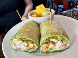 Buffalo Chickun Wrap at Ethos Vegan Kitchen in Winter Park