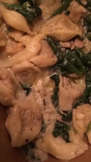 It's not photogenic but it sure was delicious! Stuffed tortellini, it lasted me three meals as well. at Ethos Vegan Kitchen in Winter Park