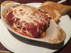 vegan lasagna at Ethos Vegan Kitchen in Winter Park