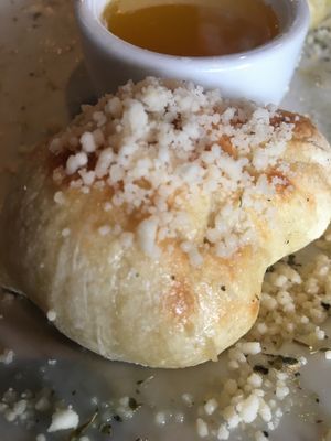 Up close with these garlic knot goodies!!  at Ethos Vegan Kitchen in Winter Park