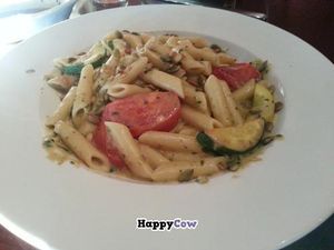 pumpkin seed pesto pasta at Ethos Vegan Kitchen in Winter Park