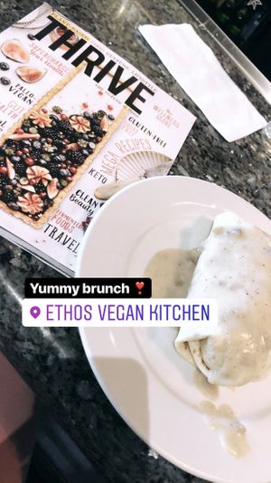 Breakfast burrito  at Ethos Vegan Kitchen in Winter Park