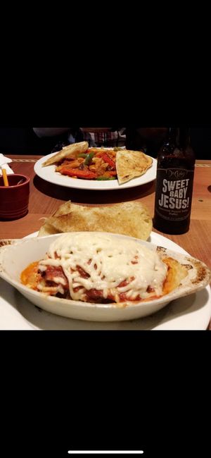 Lasagna and the rustic Italian pasta at Ethos Vegan Kitchen in Winter Park