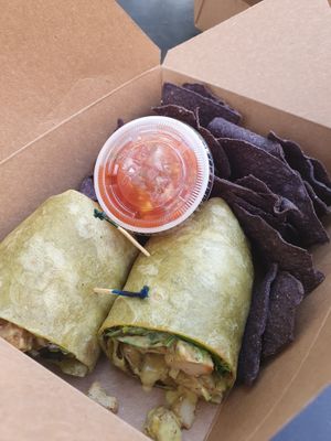 Tofu curry wrap at Ethos Vegan Kitchen in Winter Park