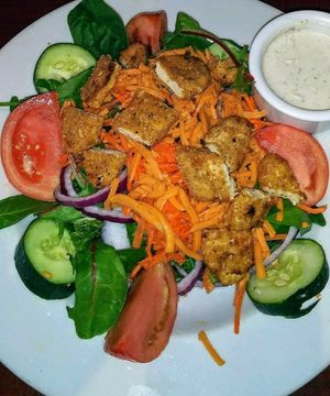 Vegan Chickun Salad. 💖2020 at Ethos Vegan Kitchen in Winter Park