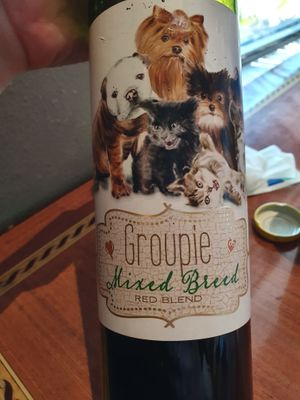 Red blend wine at Ethos Vegan Kitchen in Winter Park