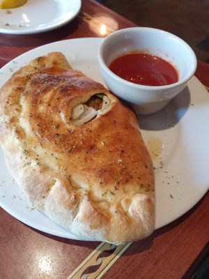 Calzone at Ethos Vegan Kitchen in Winter Park