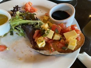 Bruschetta -so delicious!  at Ethos Vegan Kitchen in Winter Park