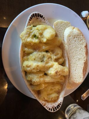 Sheep’s pie with a side of bread  at Ethos Vegan Kitchen in Winter Park