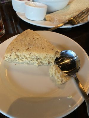 Almond cake at Ethos Vegan Kitchen in Winter Park