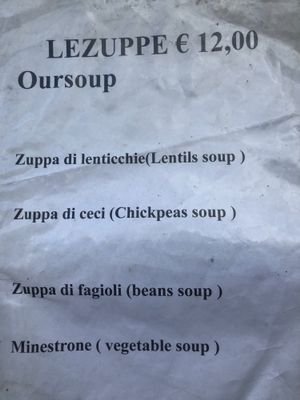 All vegan soups at Elisir di Positano in Positano