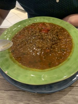 Lentil soup  at Elisir di Positano in Positano