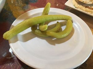 Pickled Wild Cucumbers  #Veganuary at Gypsy Queen in Asheville