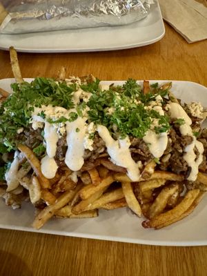 lebanese poutine  at Gypsy Queen in Asheville