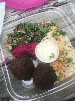 Falafel ❤️ at Gypsy Queen in Asheville