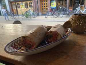 XL falafel wrap  at FLFL in Groningen