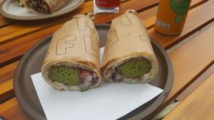 falafel wrap (regular size) at FLFL in Groningen