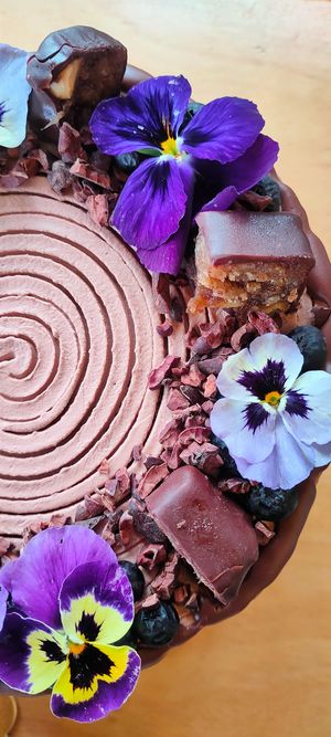 Peanut Butter Chocolate Cake at Zatua Miski in Cuenca