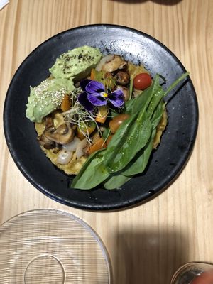 Platano waffle  at Zatua Miski in Cuenca