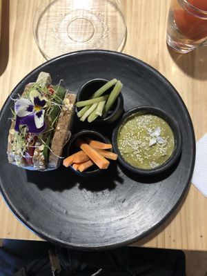 Sandwich option 1 (with house-made vegan cheese)  at Zatua Miski in Cuenca