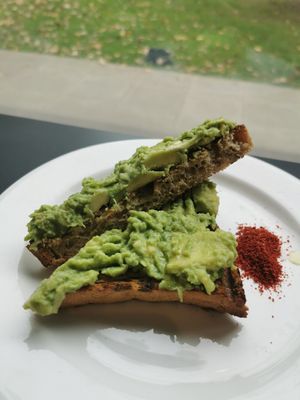 Avo on toast at The Plumstead Pantry in South East London