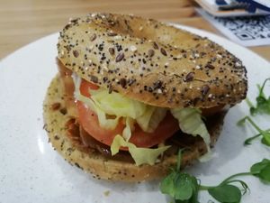 LGBT bagel at 269 Vegan in Perth