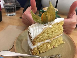 Coconut cream cake  at 269 Vegan in Perth