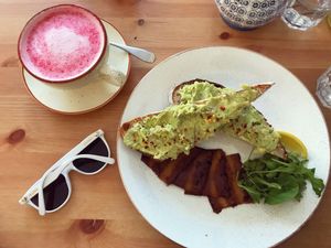 the best avocado on toast ever at 269 Vegan in Perth