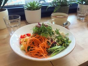 Buddha bowl is so fresh and counts as a complete protein!😍 at 269 Vegan in Perth