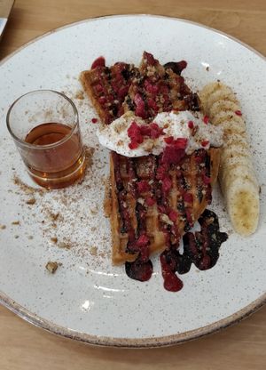 Waffles at 269 Vegan in Perth