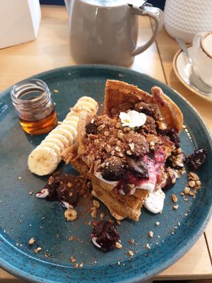 Waffles 💗 at 269 Vegan in Perth