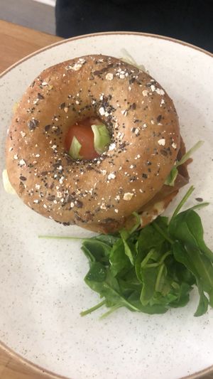Carrot Lox bagel at 269 Vegan in Perth