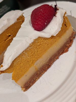 Pumpkin cheezecake ( not my favourite) at 269 Vegan in Perth