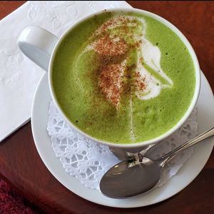 Matcha Latte at Vegan Danish Bakery in Toronto