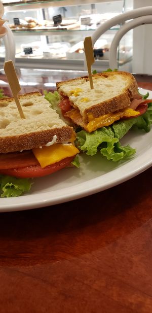 BLT at Vegan Danish Bakery in Toronto