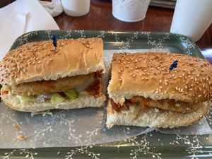 Chicken parm   at Vegan Danish Bakery in Toronto